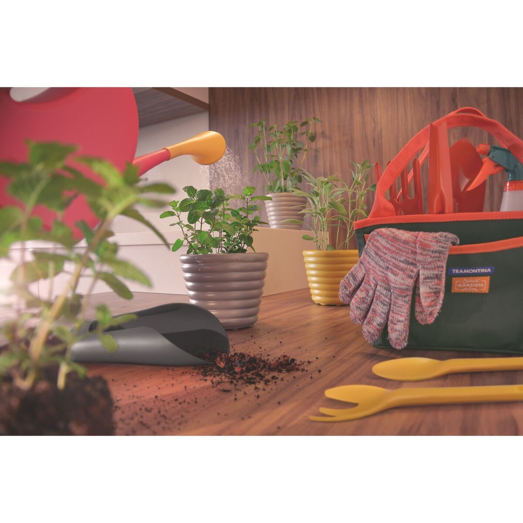 Regadera para Jardín Tramontina en Plástico Rosa 7 L - 2
