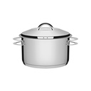 CACEROLA HONDA EN ACERO INOXIDABLE 6,1 L. 24 CM SOLAR
