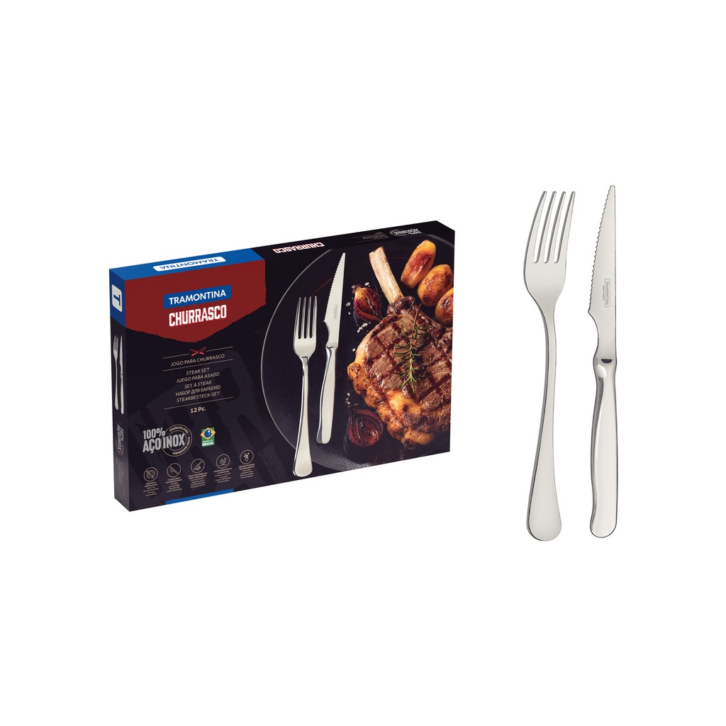 [66986720] JUEGO PARA ASADO 12PZAS ZURIQUE