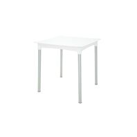 [92352010] MESA DIANA EN POLIPROPILENO BLANCO CON PATAS DE ALUMINIO ANODIZADO