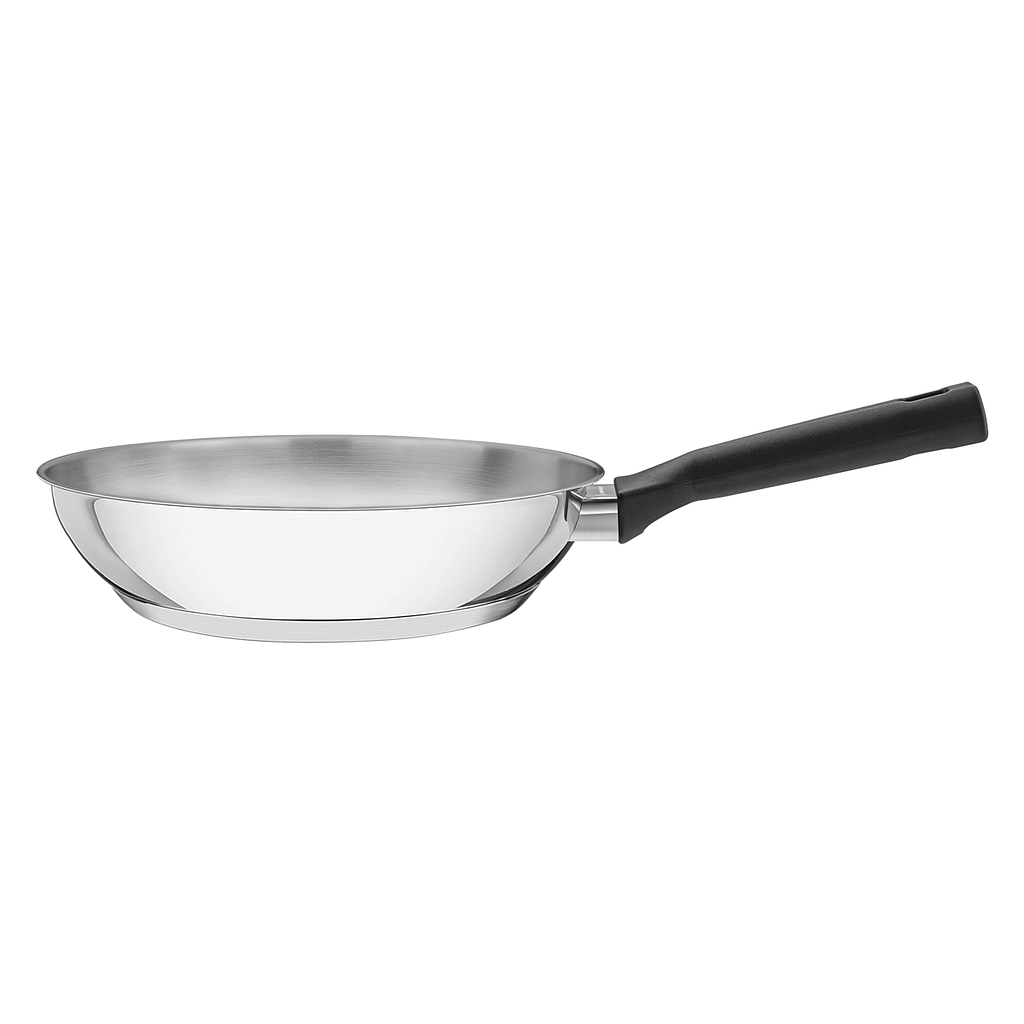 SARTEN EN ACERO INOXIDABLE FONDO TRIPLE 2,1 L. Ø24 CM. BRAVA