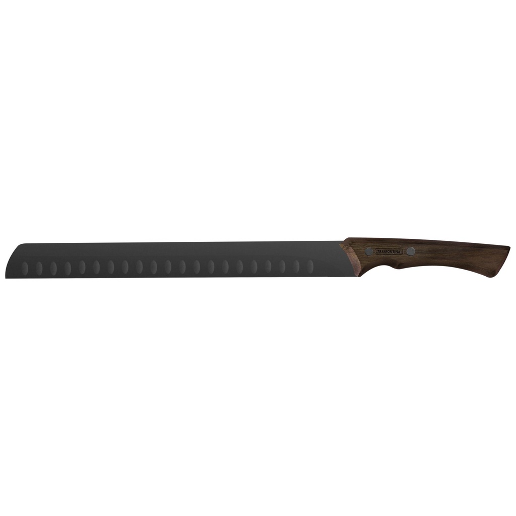 CUCHILLO SLICER 12" CON MANGO DE MADERA CHURRASCO BLACK