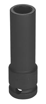 DADO DE IMPACTO HEXAGONAL LARGO EN ACERO CROMO MOLIBDENO 19 MM - ENCASTRE 1/2''