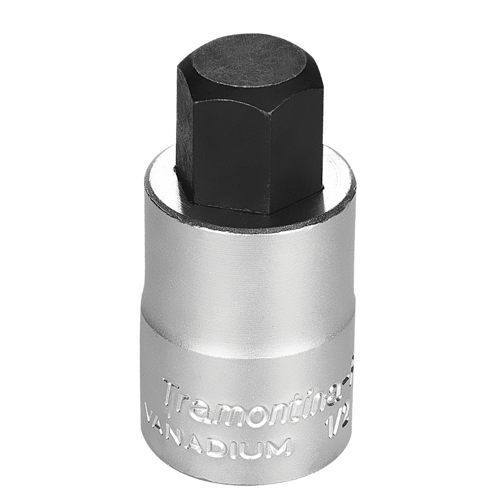[44845117] DADO EN ACERO CROMO VANADIO PUNTA HEXAGONAL 17 MM - ENCASTRE 1/2"
