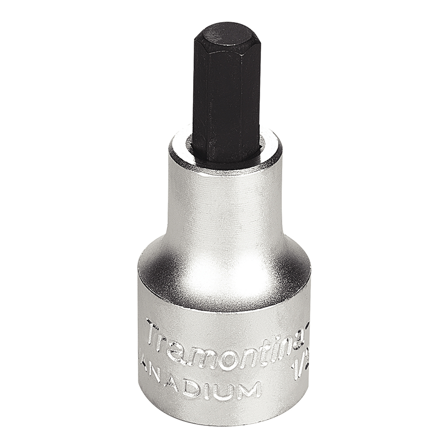 DADO EN ACERO CROMO VANADIO PUNTA HEXAGONAL 7 MM - ENCASTRE 1/2"