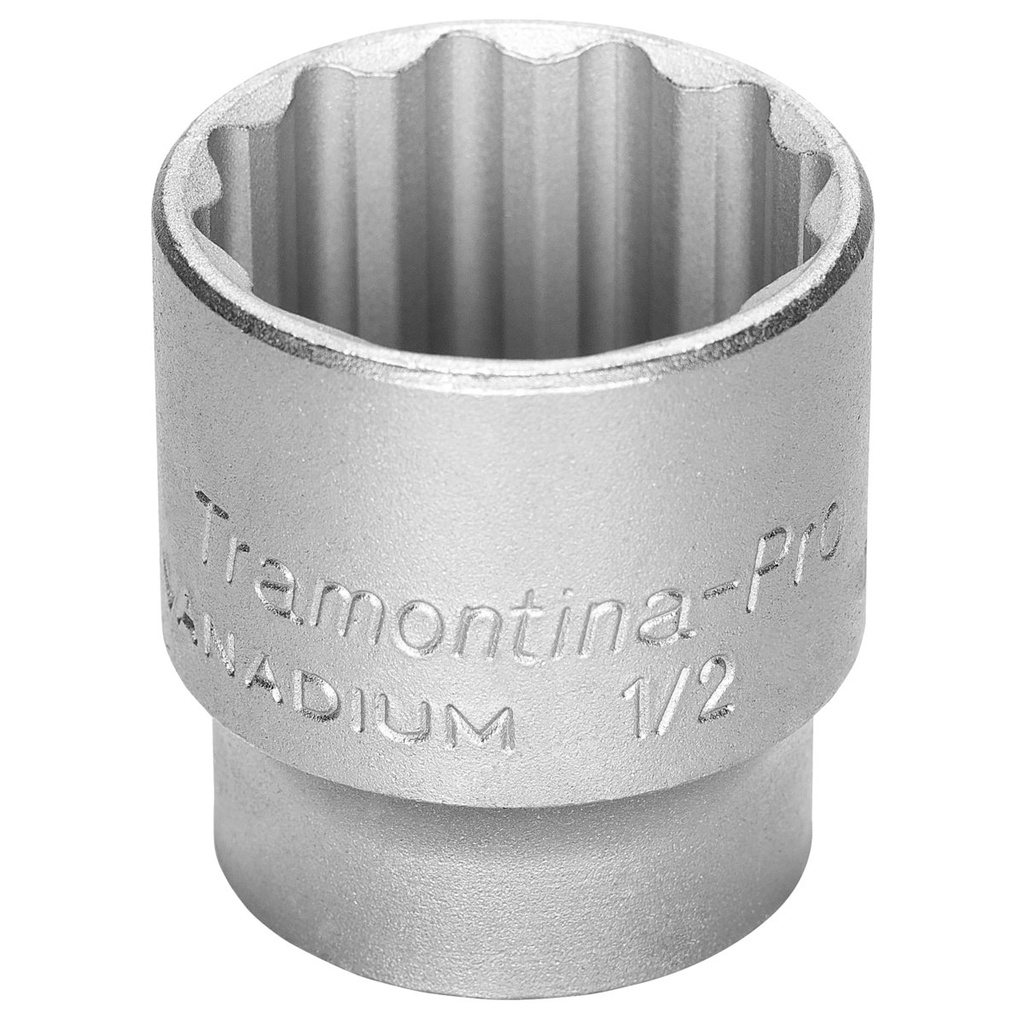 DADO ESTRIADO EN ACERO CROMO VANADIO 22 MM - ENCASTRE 1/2"