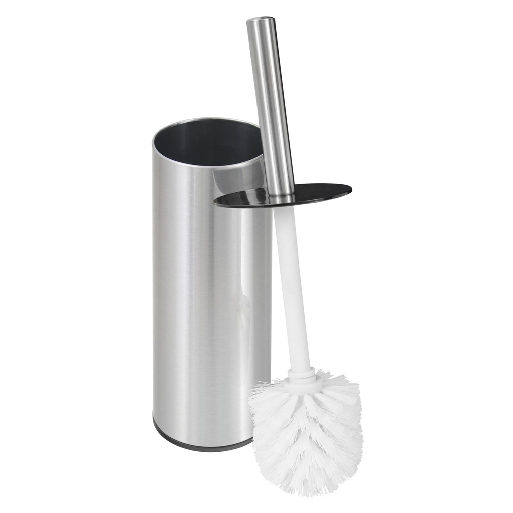 ESCOBA PARA BAÑO EN PP Y SOPORTE EN ACERO INOXIDABLE