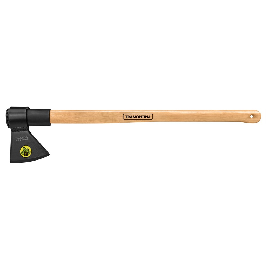 [77320544] HACHA SOLDADA CABEZA REDONDA, PESADO, MANGO DE MADERA 90 CM