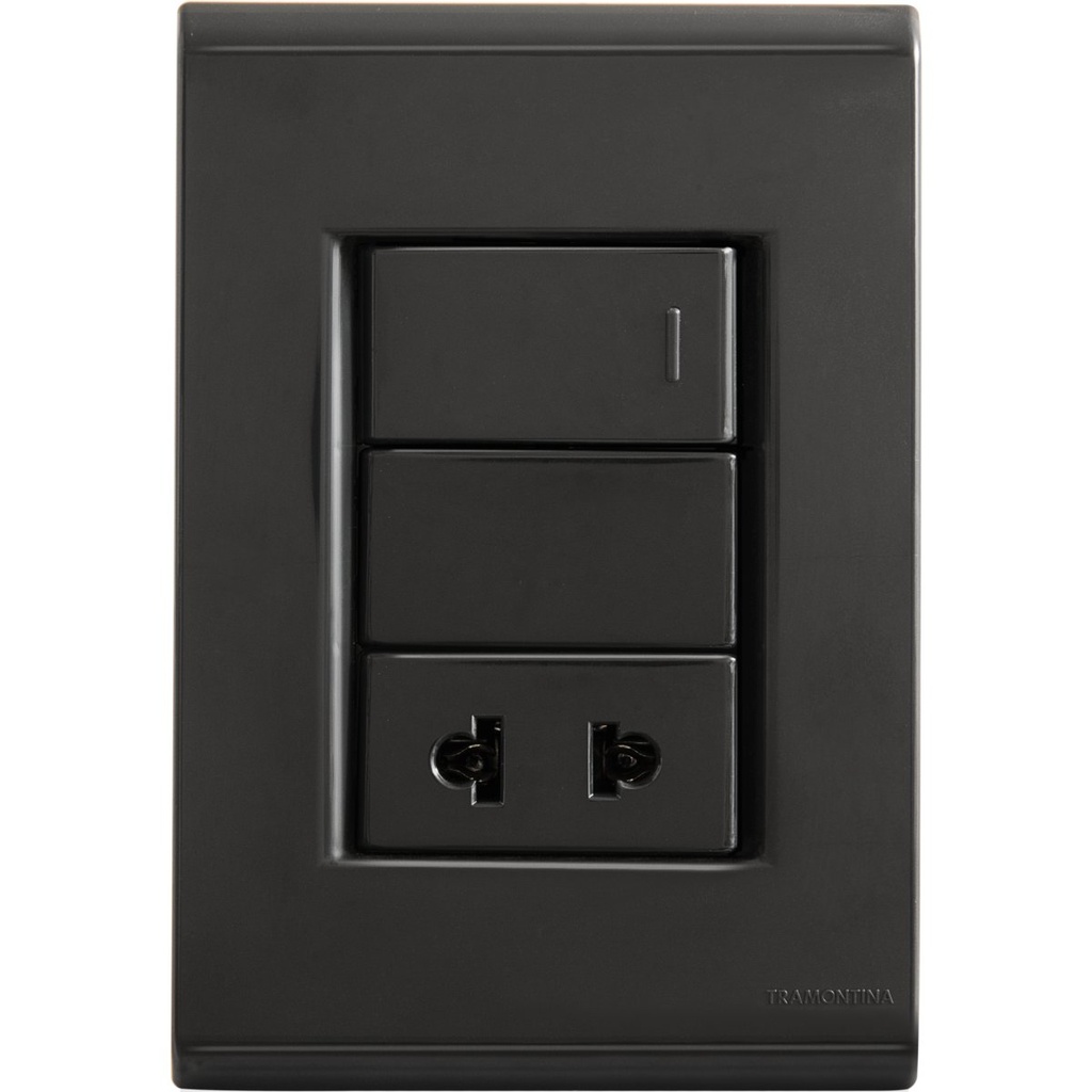 INTER.UNIPOLAR+ TOMA 2P UNIVERSAL LIZ GRAFITO