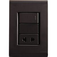 INTER.UNIPOLAR+ TOMA 2P UNIVERSAL LIZ GRAFITO