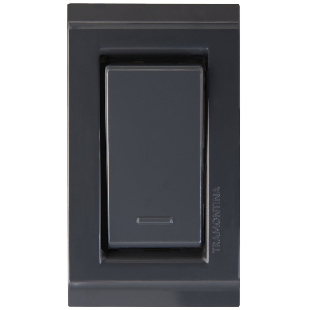 [57170140] INTERRUPTOR SIMPLES P/ MUEBLES 10A GRAFITO