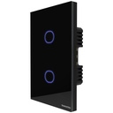 INTERRUPTOR TOUCH 2 CH SMART NEGRO
