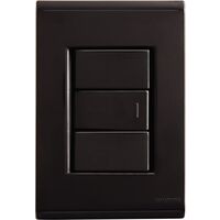 INTERRUPTOR UNIPOLAR 10A/250V LIZ GRAFITO