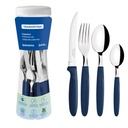 JUEGO CUBIERTOS AZULES 24 PIEZAS IPANEMA