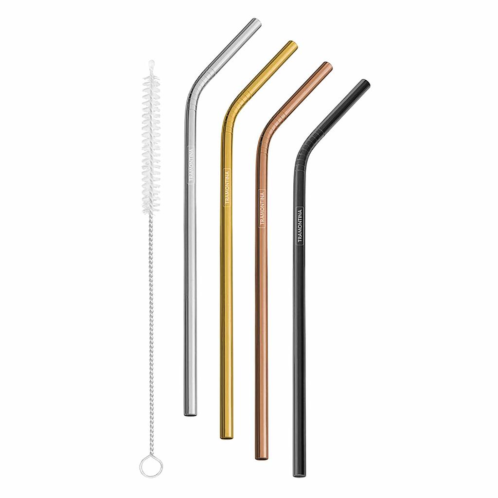 JUEGO DE BOMBILLAS EN ACERO INOXIDABLE 5 PIEZAS