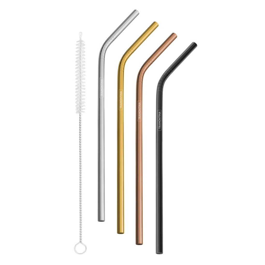 JUEGO DE BOMBILLAS EN ACERO INOXIDABLE 5 PIEZAS