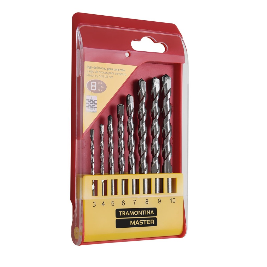 JUEGO DE BROCAS PARA CEMENTO - 8 PIEZAS