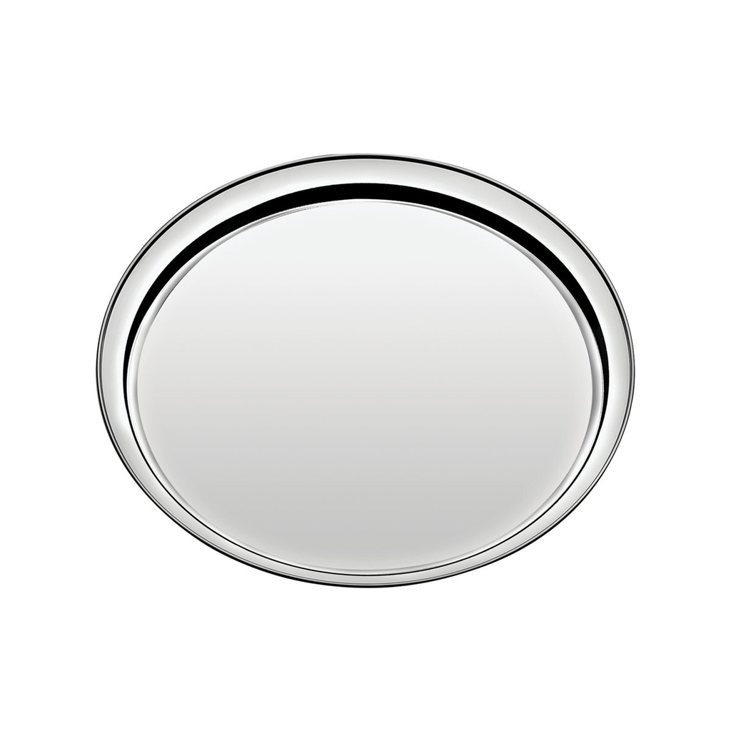 [61413350] BANDEJA REDONDA EN ACERO INOXIDABLE Ø 35 CM. SERVICE