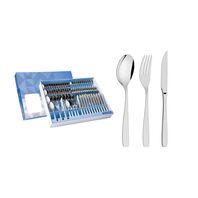 JUEGO DE CUBIERTOS EN ACERO INOXIDABLE 84 PIEZAS COSMOS