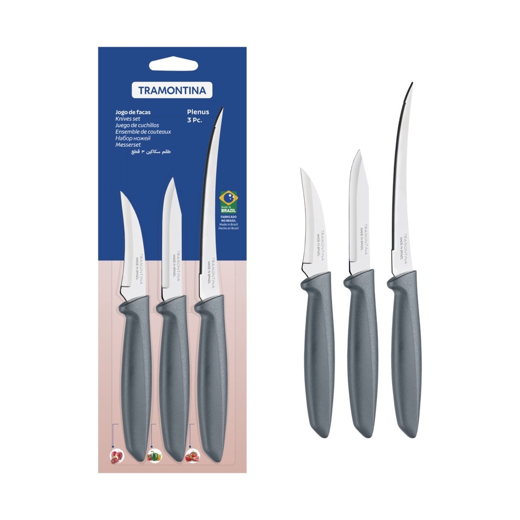 JUEGO DE CUCHILLOS 3 PIEZAS PLENUS