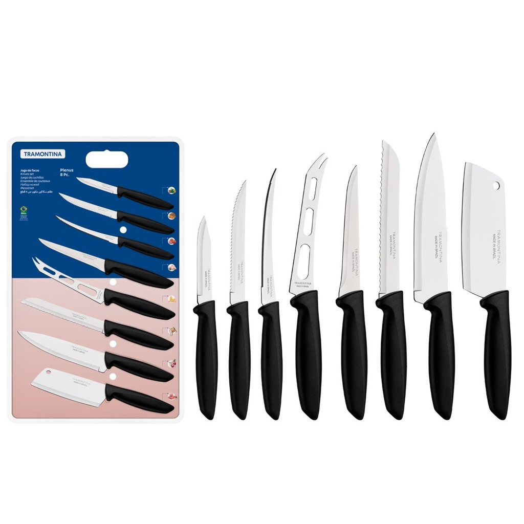 [23498032] JUEGO DE CUCHILLOS 8 PIEZAS PLENUS
