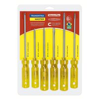 JUEGO DE DESTORNILLADORES 6 PIEZAS MASTER PLUS