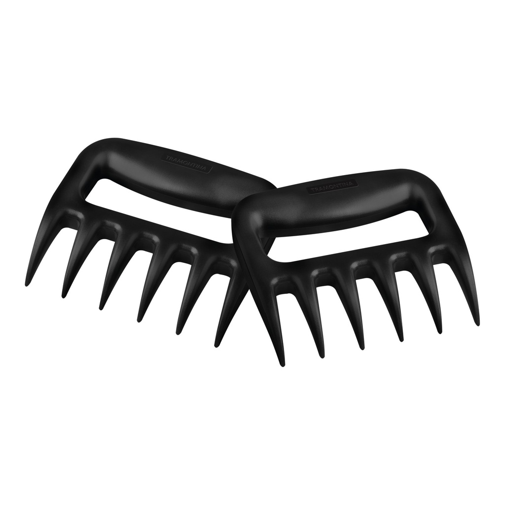 [22847201] JUEGO DE GARRAS MULTIUSO 2 PIEZAS CHURRASCO BLACK