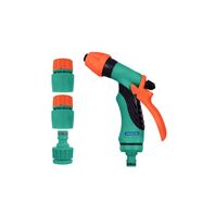 JUEGO DE RIEGO CON HIDROPISTOLA Y ACOPLES RAPIDOS