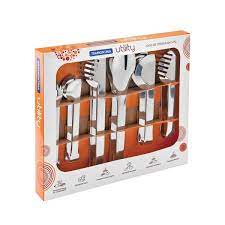 JUEGO DE UTENSILIOS EN ACERO INOXIDABLE 6 PIEZAS UTILITY