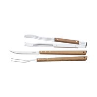 JUEGO DE UTENSILIOS PARA CHURRASCO 3 PIEZAS