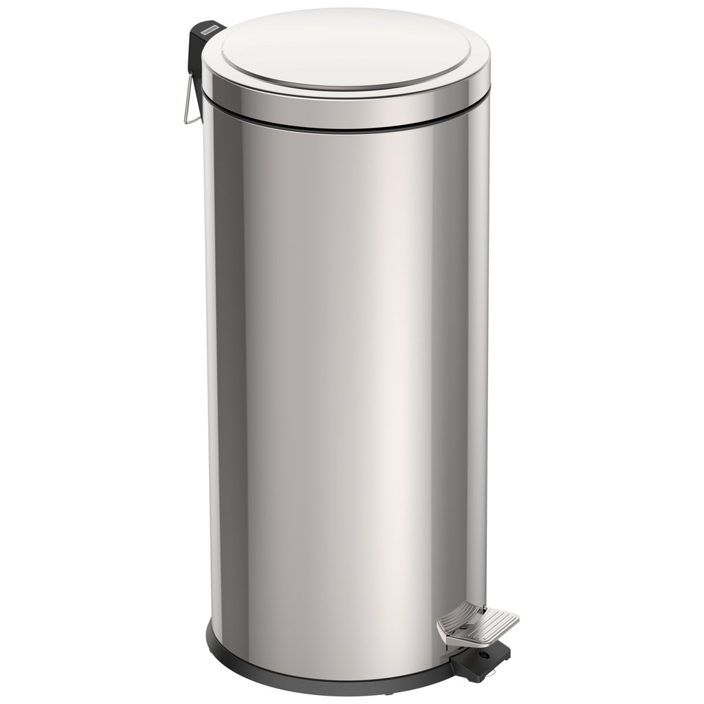 [94538130] BASURERO BRASIL 30 L, CON PEDAL, EN ACERO INOX.
