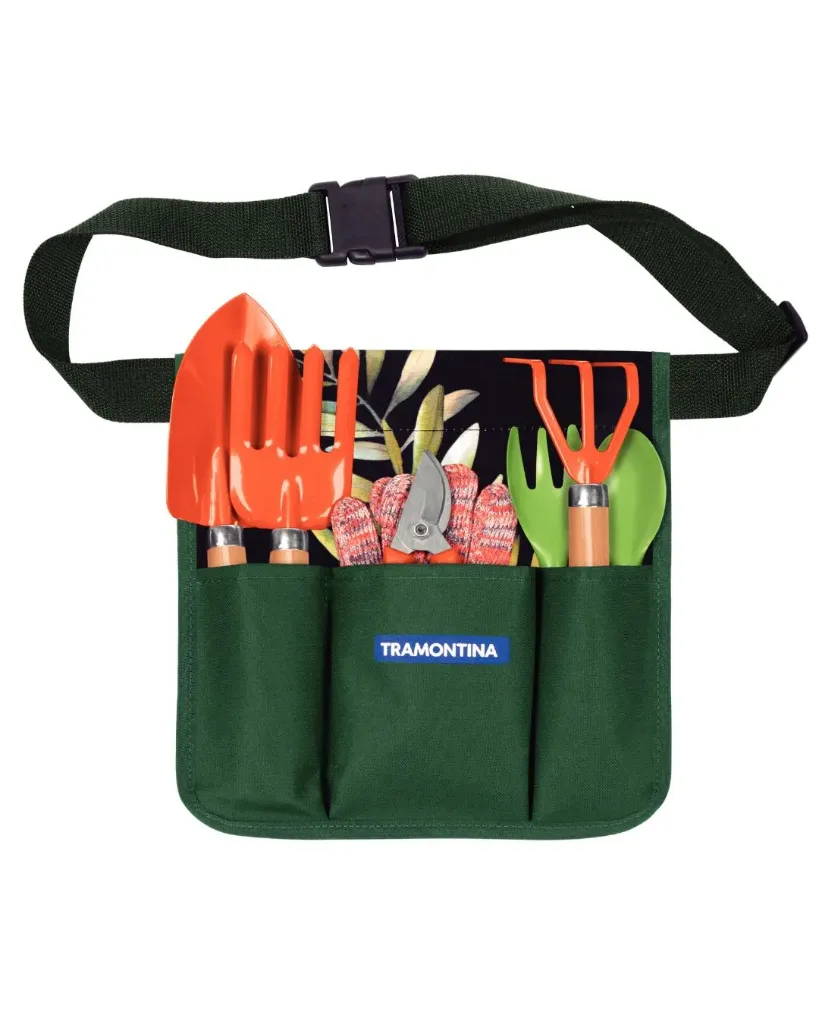 [78119801] JUEGO PARA JARDIN CON CINTURON ORGANIZADOR DE HERRAMIENTAS - 8 PIEZAS, EMBALAJE DE REGALO