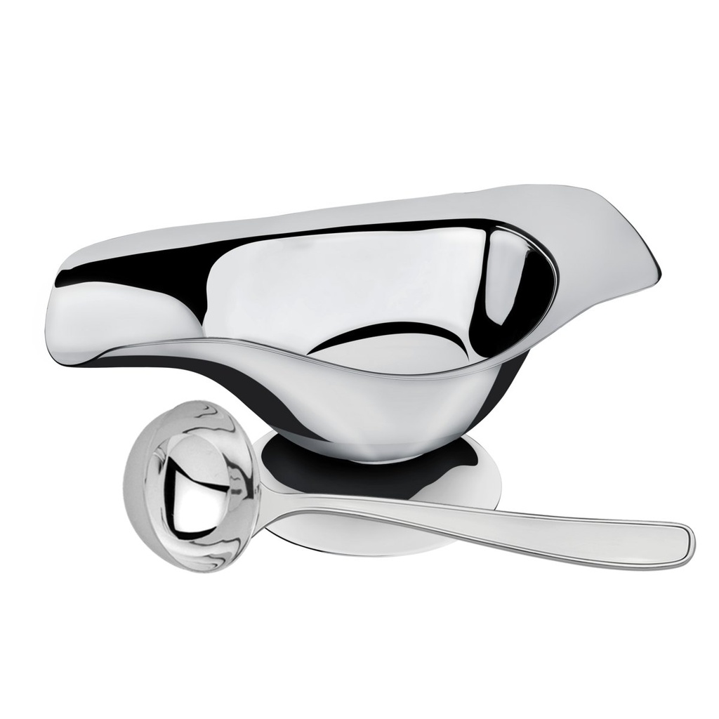 JUEGO PARA SALSA EN ACERO INOXIDABLE 2 PIEZAS SERVICE