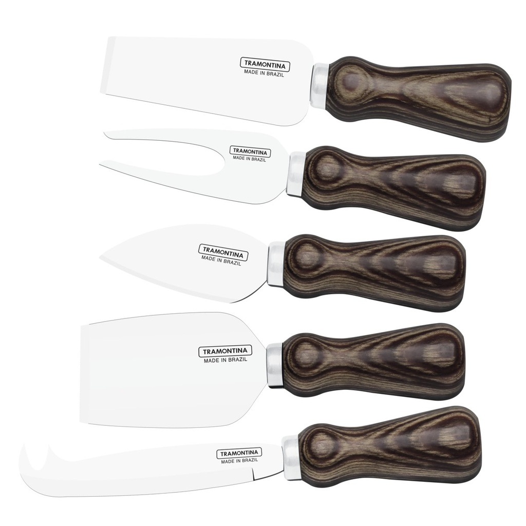 [21399955] JUEGO POLYWOOD PARA QUESO 5 PIEZAS HARMONIZA