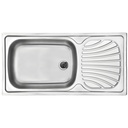 LAVAPLATOS ALPHA 56R, PERFECTA, DE EMPOTRAR, EN ACERO INOX., 100x50 CM.