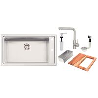 [93894113] LAVAPLATOS DE EMPOTRAR SQUARE 86 1C 2F, 86X50 CM., EN ACERO INOX, CON ACCESORIOS