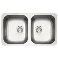 LAVAPLATOS ISIS PLUS 2C 34 BL, EN ACERO INOXIDABLE SATINADO, DE BAJO PONER, 72X40 CM.