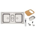 LAVAPLATOS MAREA 2.5 C 34, PRIME, DE EMPOTRAR, EN ACERO INOX., 100X50 CM CON ACCESORIOS