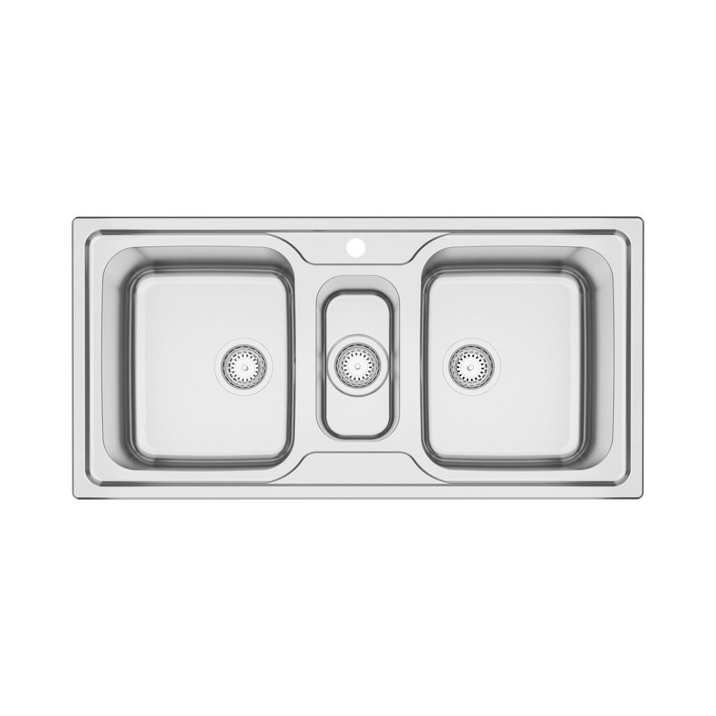 [93816513] LAVAPLATOS MAREA 2.5 C 34, PRIME, DE EMPOTRAR, EN ACERO INOX., 100X50 CM CON AGUJERO PARA MEZCLADOR
