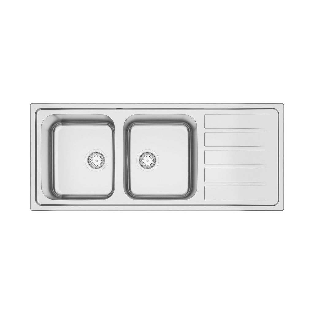 [93816603] LAVAPLATOS MAREA 2C PLUS, PRIME, DE EMPOTRAR, EN ACERO INOX., 116X50 CM.