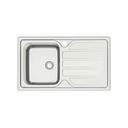 LAVAPLATOS MAREA 34, PRIME, DE EMPOTRAR, EN ACERO INOX., 86X50 CM. CON AGUJERO PARA MEZCLADOR