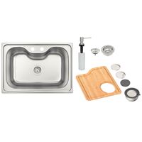 [93806132] LAVAPLATOS MORGANA 60 FX, PRIME, DE SOBREPONER, EN ACERO INOX., 69X49 CM, CON ACCESORIOS