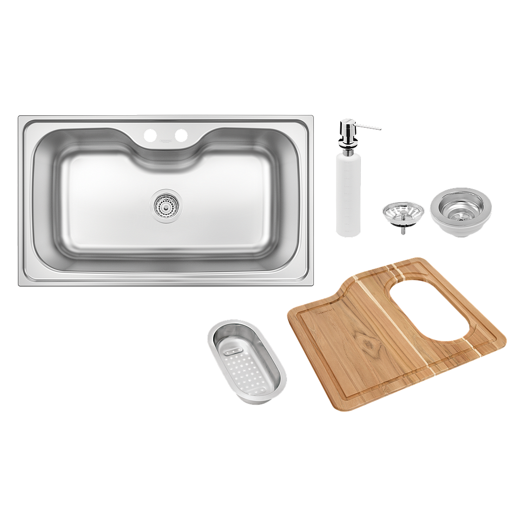 LAVAPLATOS MORGANA MAXI 78 FX, PRIME, DE EMPOTRAR, EN ACERO INOX.,  86X50 CM, CON ACCESORIOS