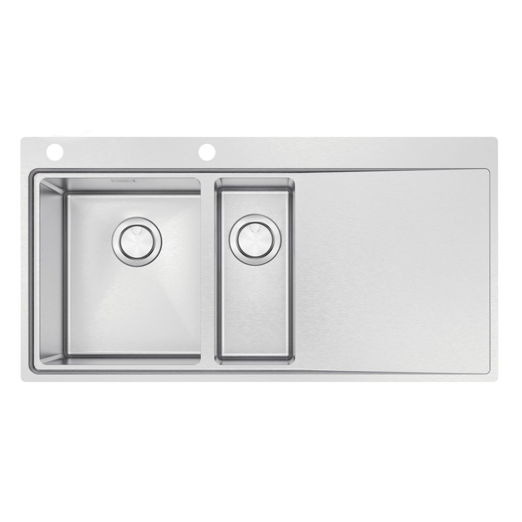 LAVAPLATOS SMOOTH 1.5C 34 EX, DE EMPOTRAR, EN ACERO INOX., 100X52 CM