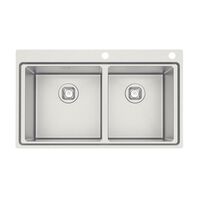 LAVAPLATOS SMOOTH 2C 40 EX, DESIGN COLLECTION, DE EMPOTRAR, EN ACERO INOX., 86X52 CM