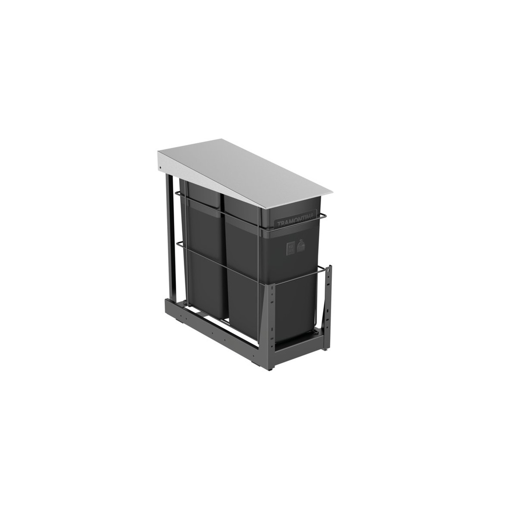 BASURERO DESLIZANTE SLIDE 15 + 15L. PARA MUEBLE