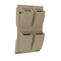 MACETA DE PARED BEIGE MALAIA EN POLIETILENO