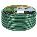 MANGUERA PARA JARDIN FLEX, 30 M, ACOPLES ROSQUEADOS Y BOQUILLA