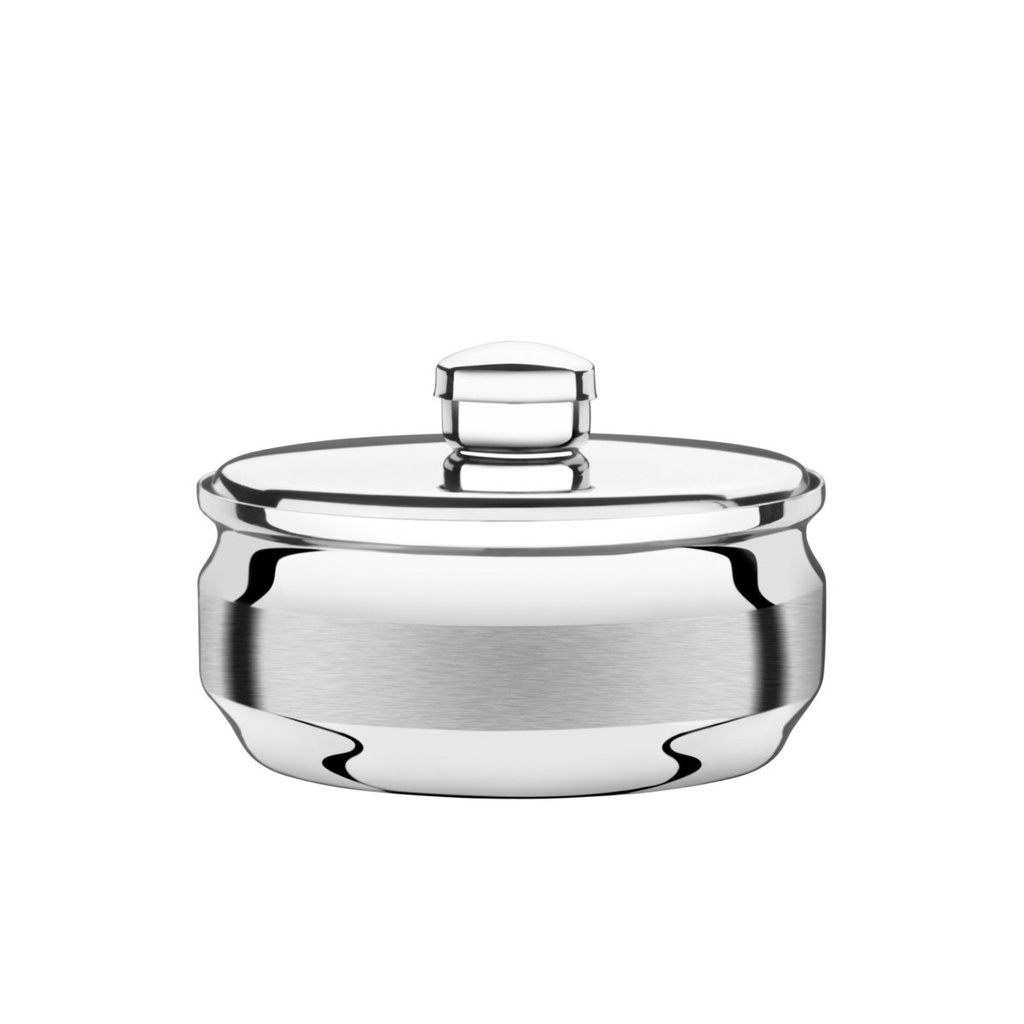 MANTEQUILLERA REDONDA CON TAPA EN ACERO INOXIDABLE UTILITY