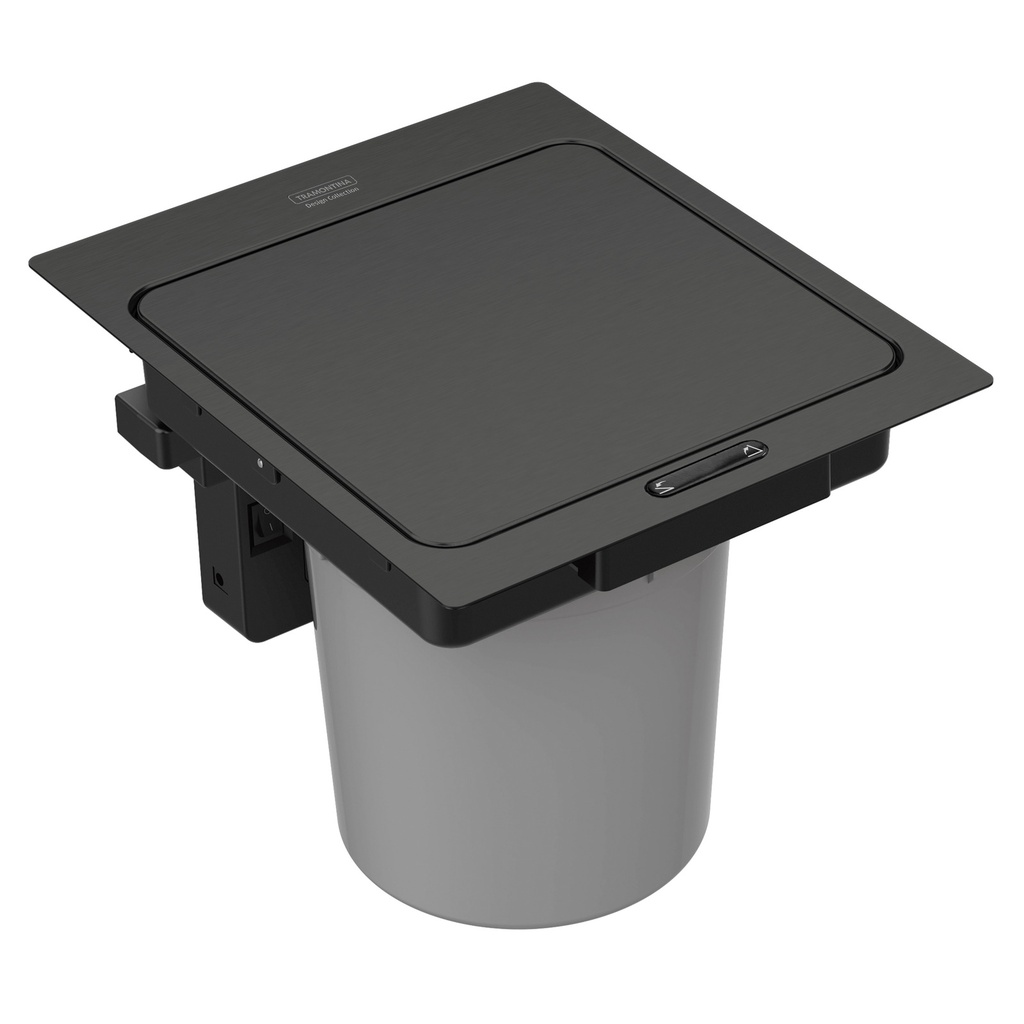 [94518306] BASURERO NEXT CON SENSOR 5 L, DE EMPOTRAR, EN ACERO INOX NEGRO